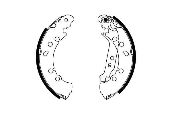 Jeu de mâchoires de frein BOSCH 0 986 487 759