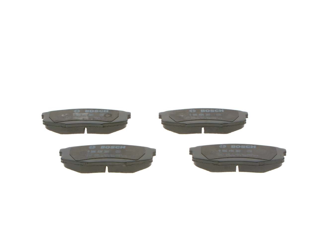 BOSCH 0 986 494 380 — Колодки гальмівні дискові