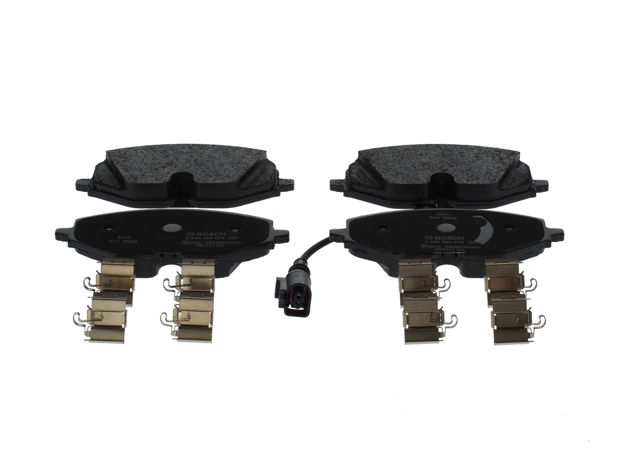 Kit de plaquettes de frein, frein à disque BOSCH 0 986 460 072