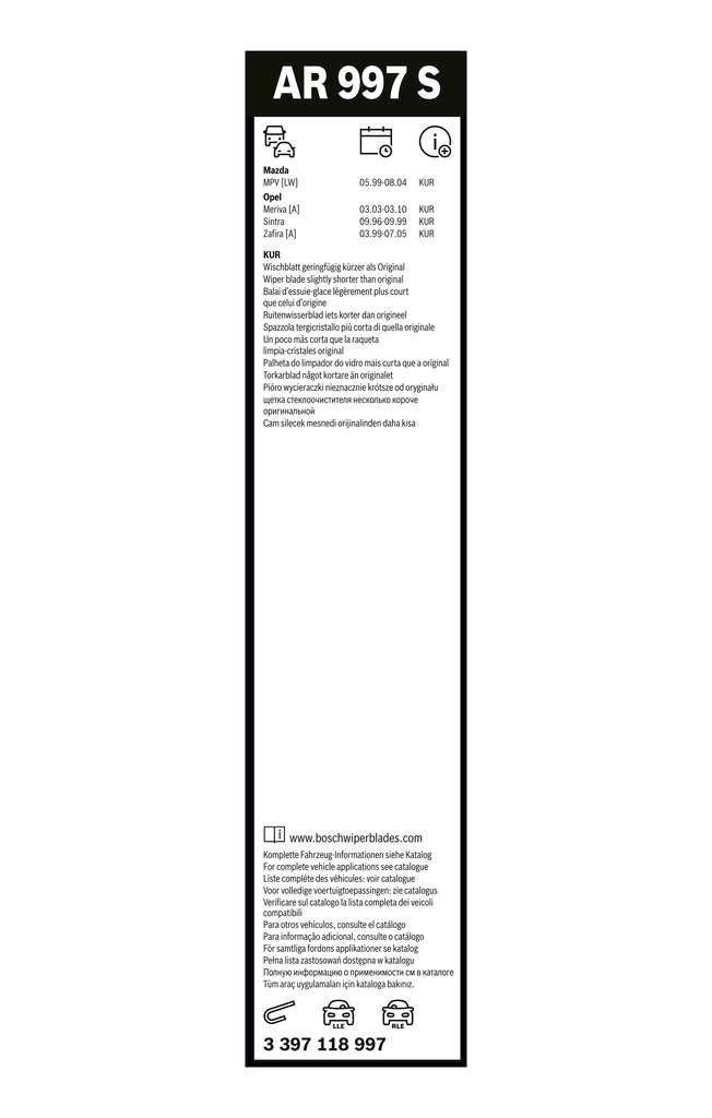 BOSCH 3 397 118 997