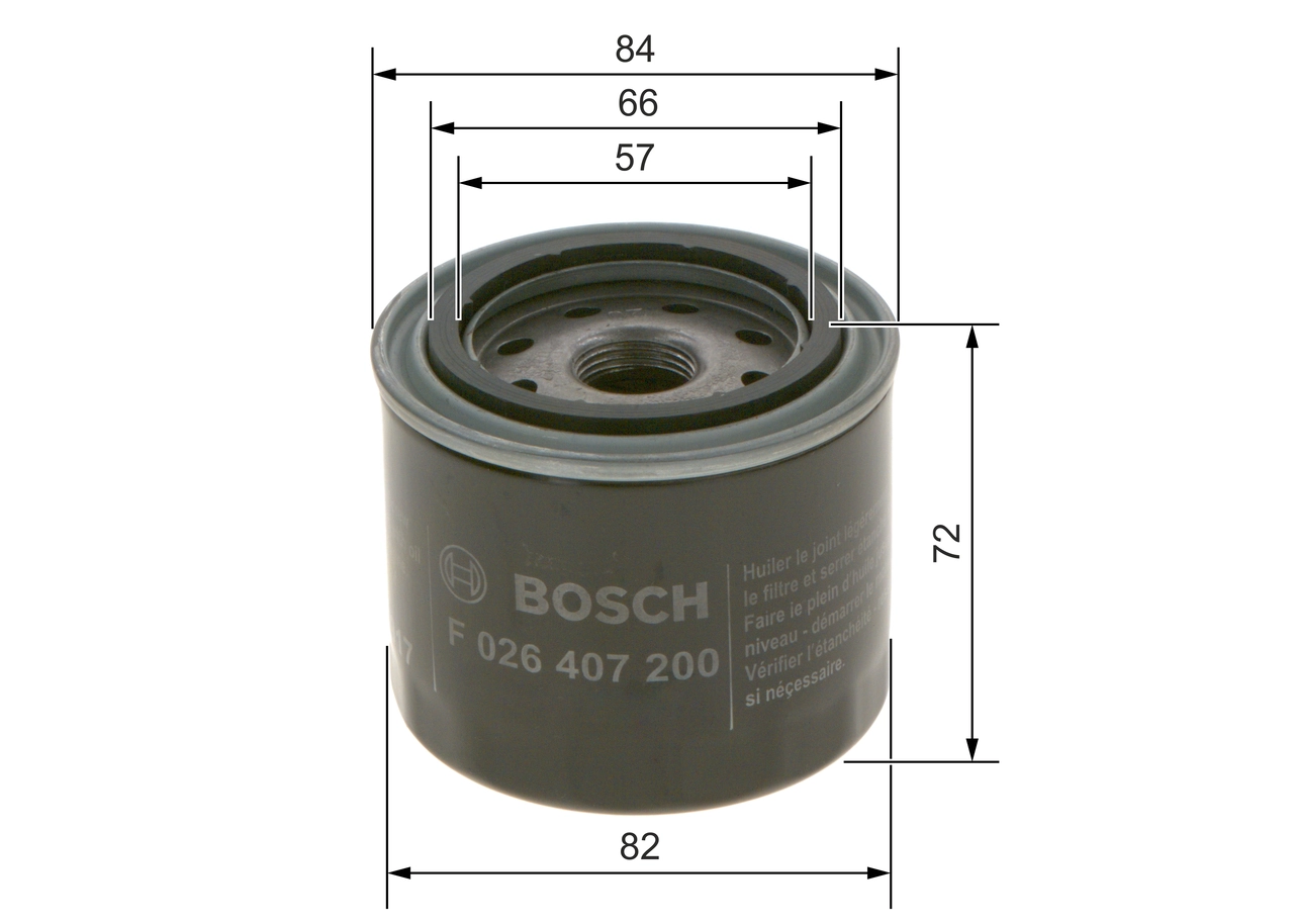 Filtre à huile BOSCH F 026 407 200