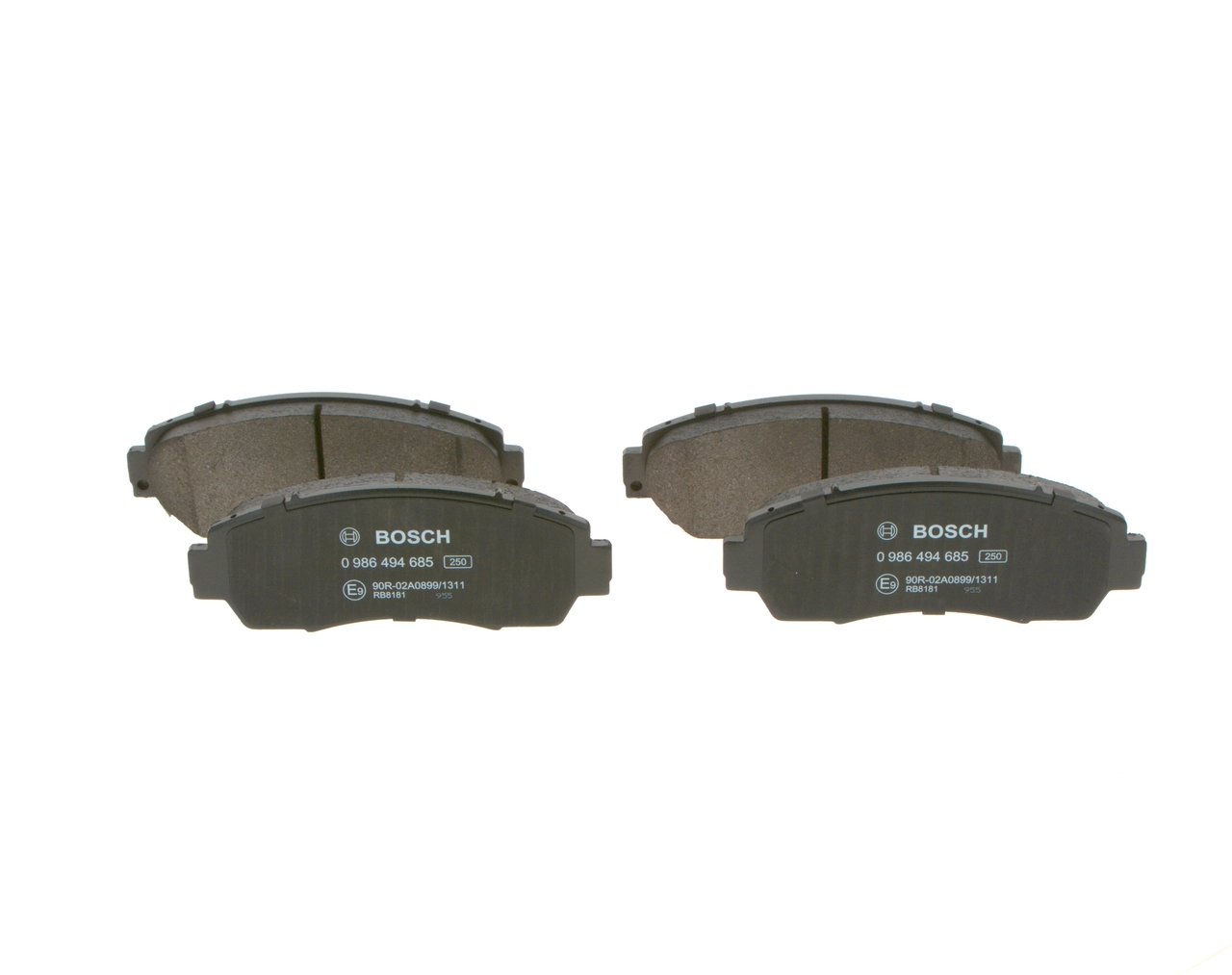 Комплект гальмівних колодок BOSCH (0986494685)