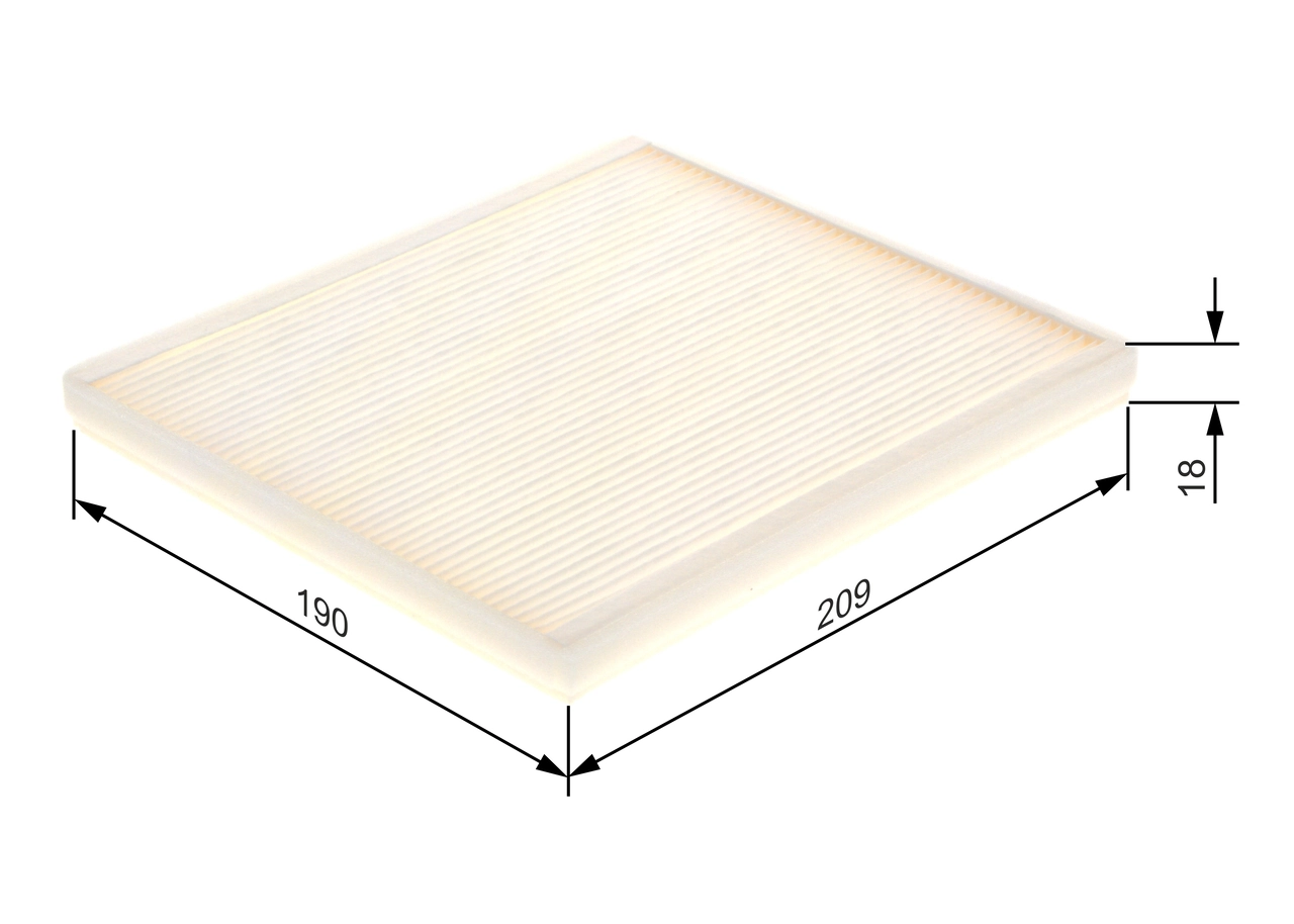 Filtre, air de l'habitacle BOSCH 1 987 432 084