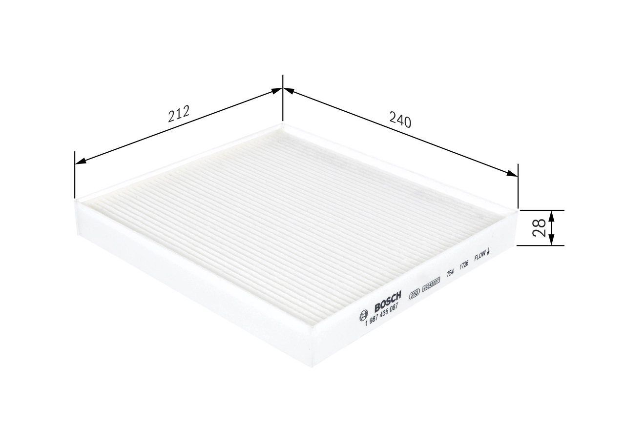 Filtre, air de l'habitacle BOSCH 1 987 435 087