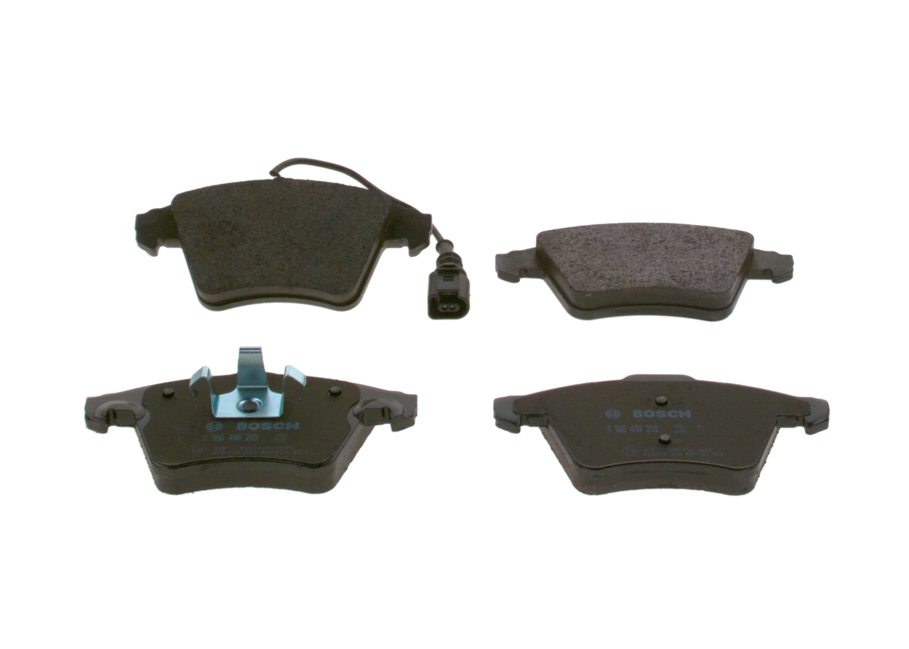 Комплект гальмівних колодок BOSCH (0986494203)