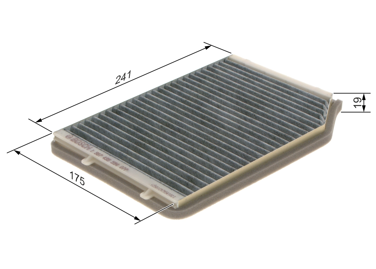 Filtre, air de l'habitacle BOSCH 1 987 435 594