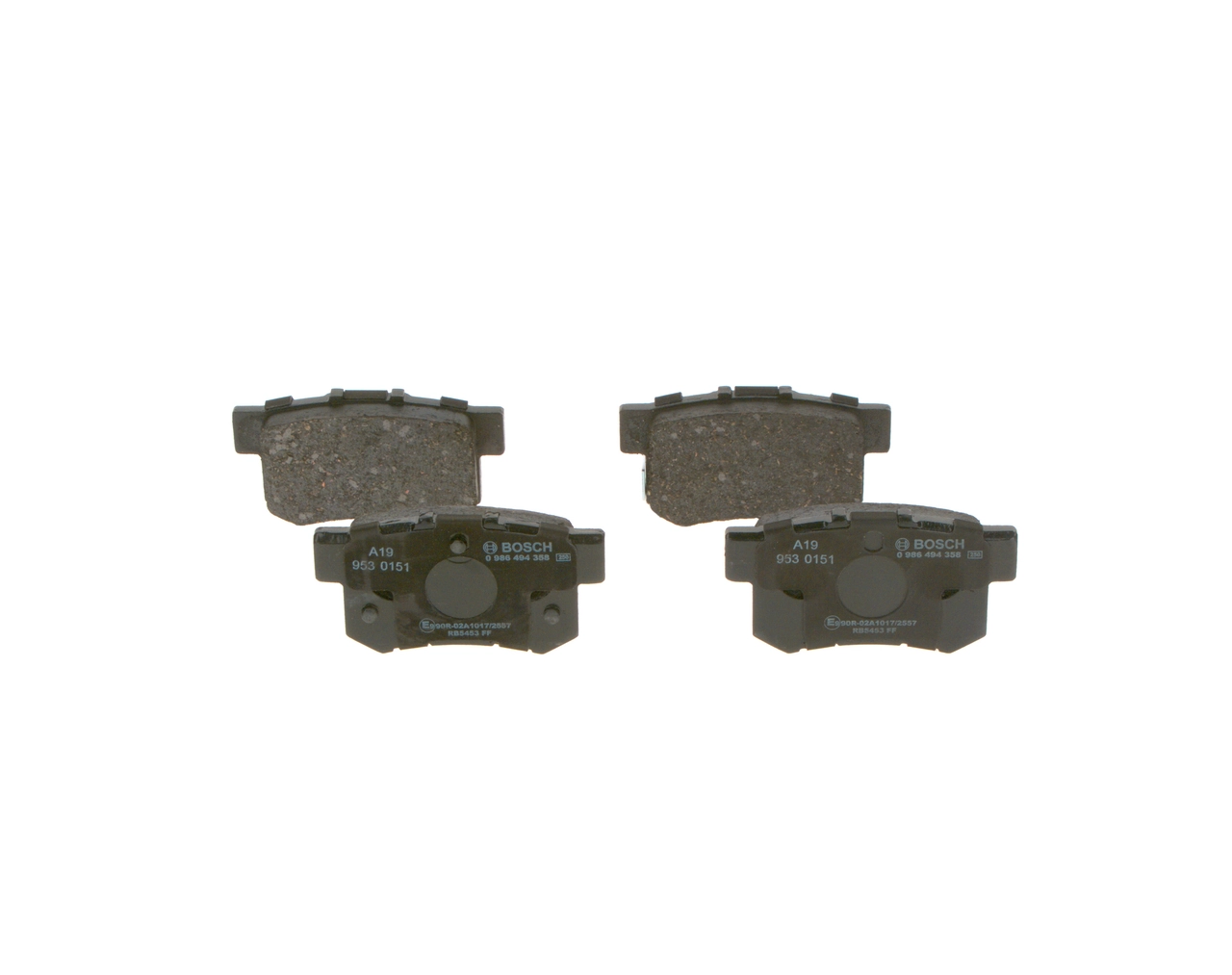BOSCH 0 986 494 358 — Гальмівні колодки, дискові