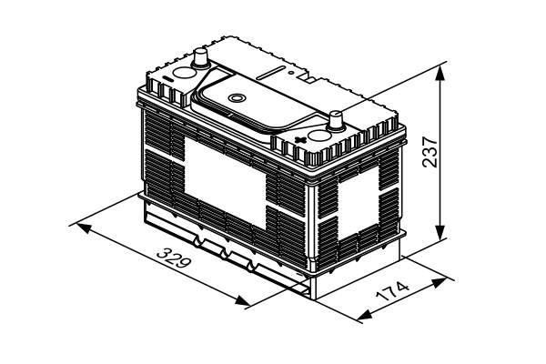Batterie de démarrage BOSCH 0 092 T30 520