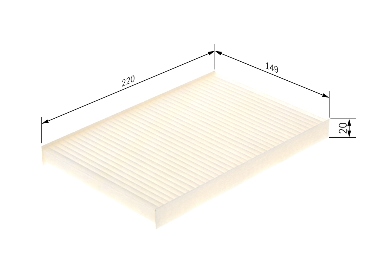 Filtre, air de l'habitacle BOSCH 1 987 431 211