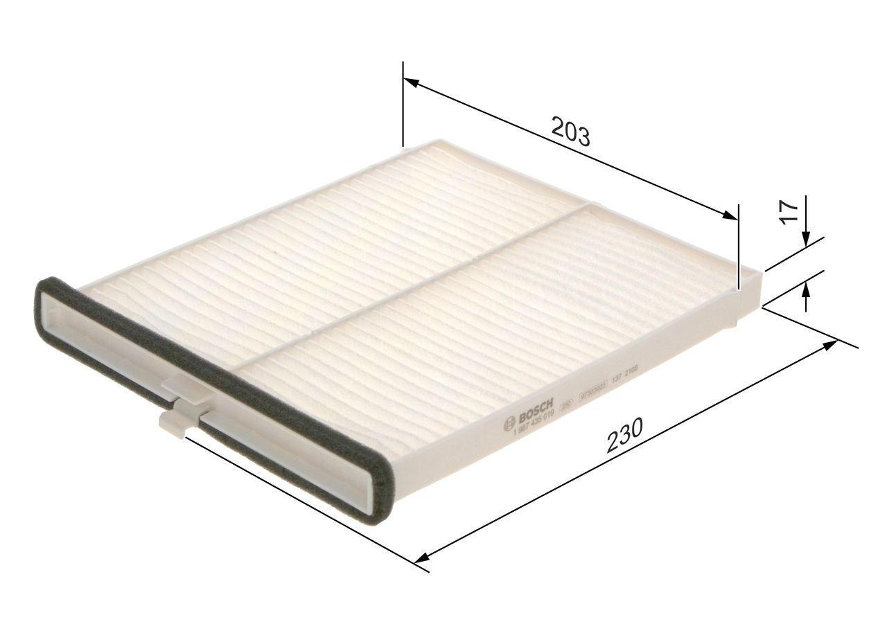 Filtre, air de l'habitacle BOSCH 1 987 435 019
