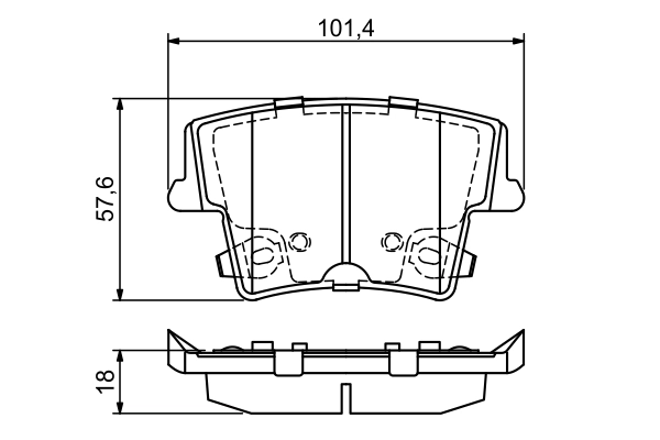 BOSCH 0 986 494 678 — Гальмівні колодки, дискові