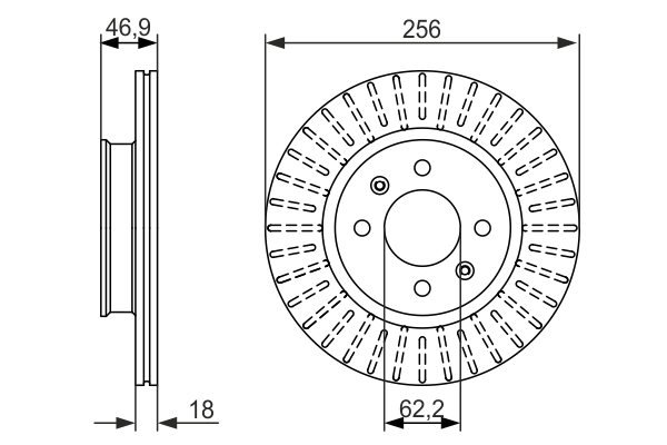 Disque de frein BOSCH 0 986 479 577
