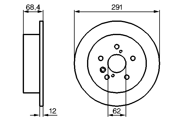 Disque de frein BOSCH 0 986 479 200