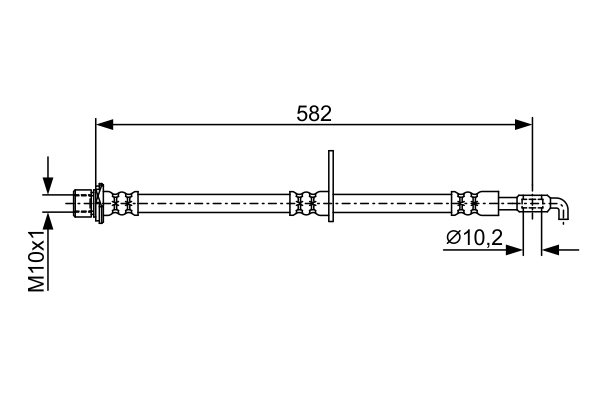 Flexible de frein BOSCH 1 987 481 917