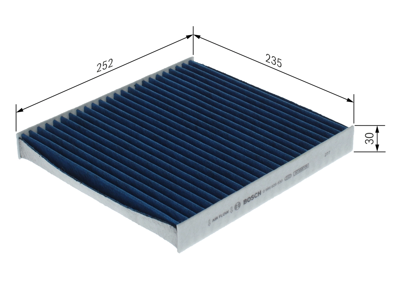 Filtre, air de l'habitacle BOSCH 0 986 628 630