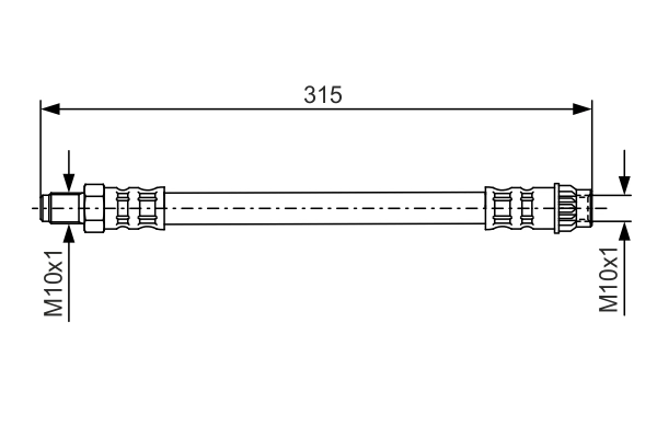 Flexible de frein BOSCH 1 987 476 558