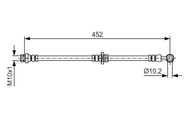 Flexible de frein BOSCH 1 987 481 103