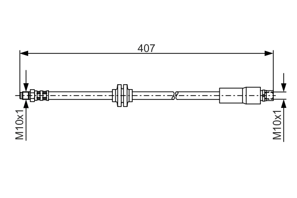 Flexible de frein BOSCH 1 987 481 367