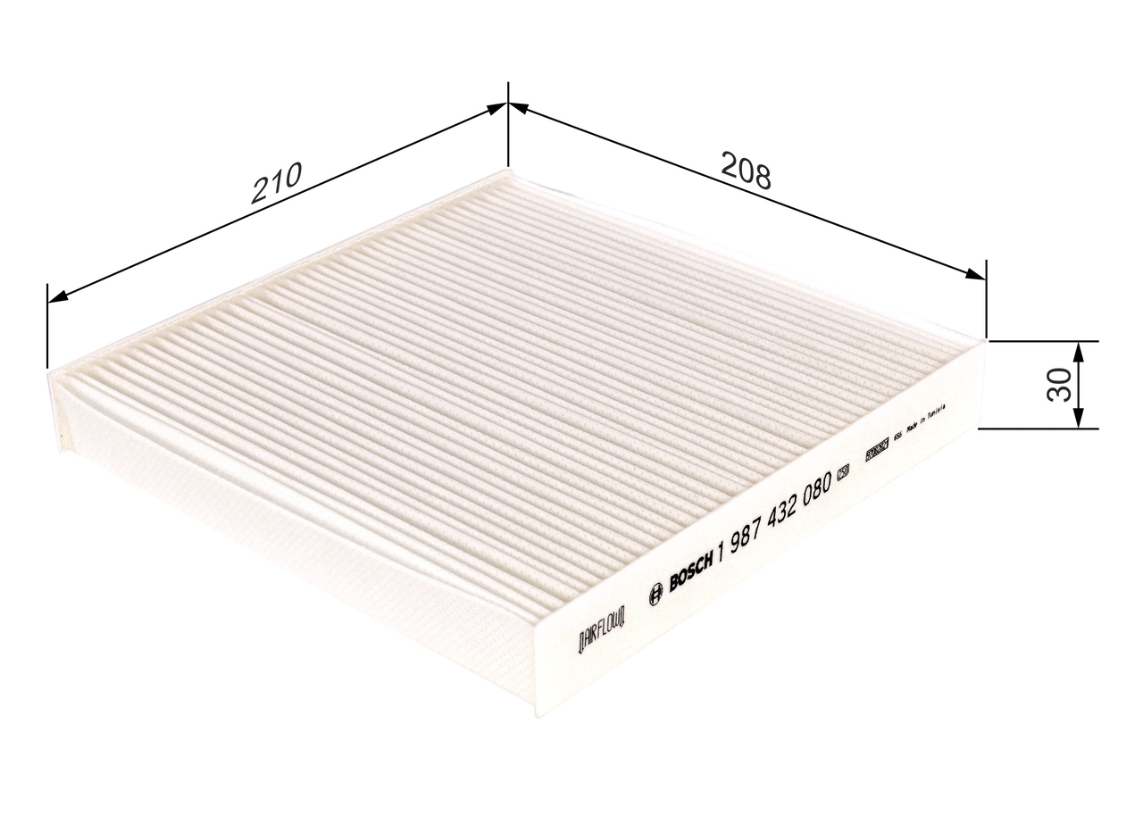 Filtre, air de l'habitacle BOSCH 1 987 432 080
