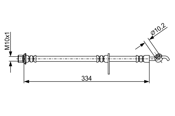 Flexible de frein BOSCH 1 987 481 931