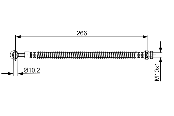 Flexible de frein BOSCH 1 987 481 755