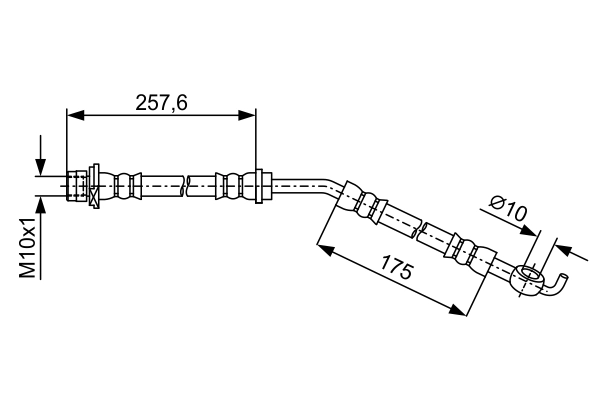 Flexible de frein BOSCH 1 987 481 932
