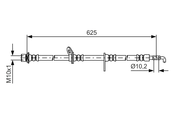 Flexible de frein BOSCH 1 987 481 596
