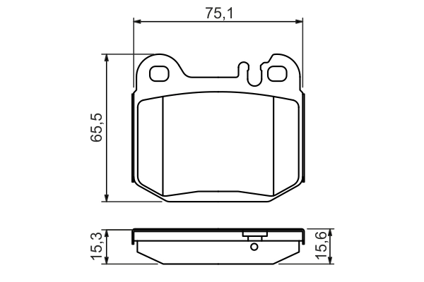 Kit de plaquettes de frein, frein à disque BOSCH 0 986 494 410