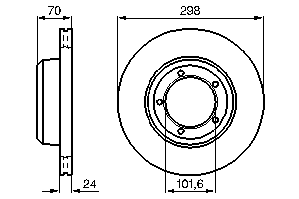 Disque de frein BOSCH 0 986 478 824
