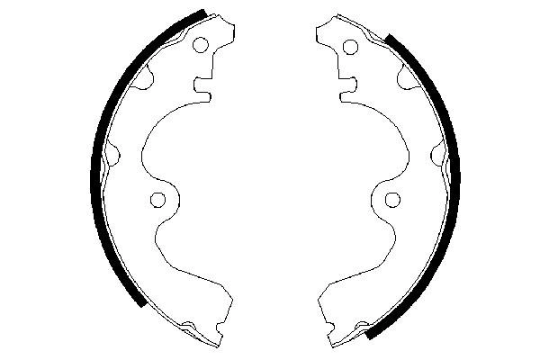 Jeu de mâchoires de frein BOSCH 0 986 487 474