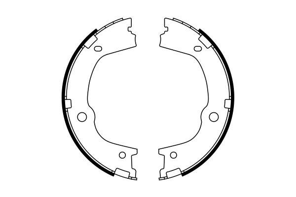 BOSCH 0 986 487 776 — Колодки ручного гальма