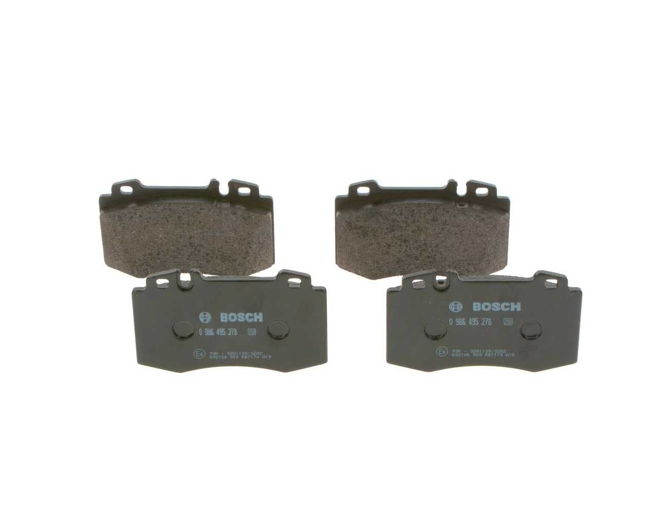 BOSCH 0 986 495 278 — Гальмівні колодки, дискові
