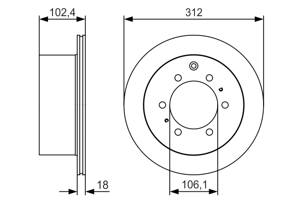 Disque de frein BOSCH 0 986 479 R57
