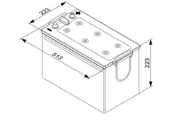 Batterie de démarrage BOSCH 0 092 T40 770