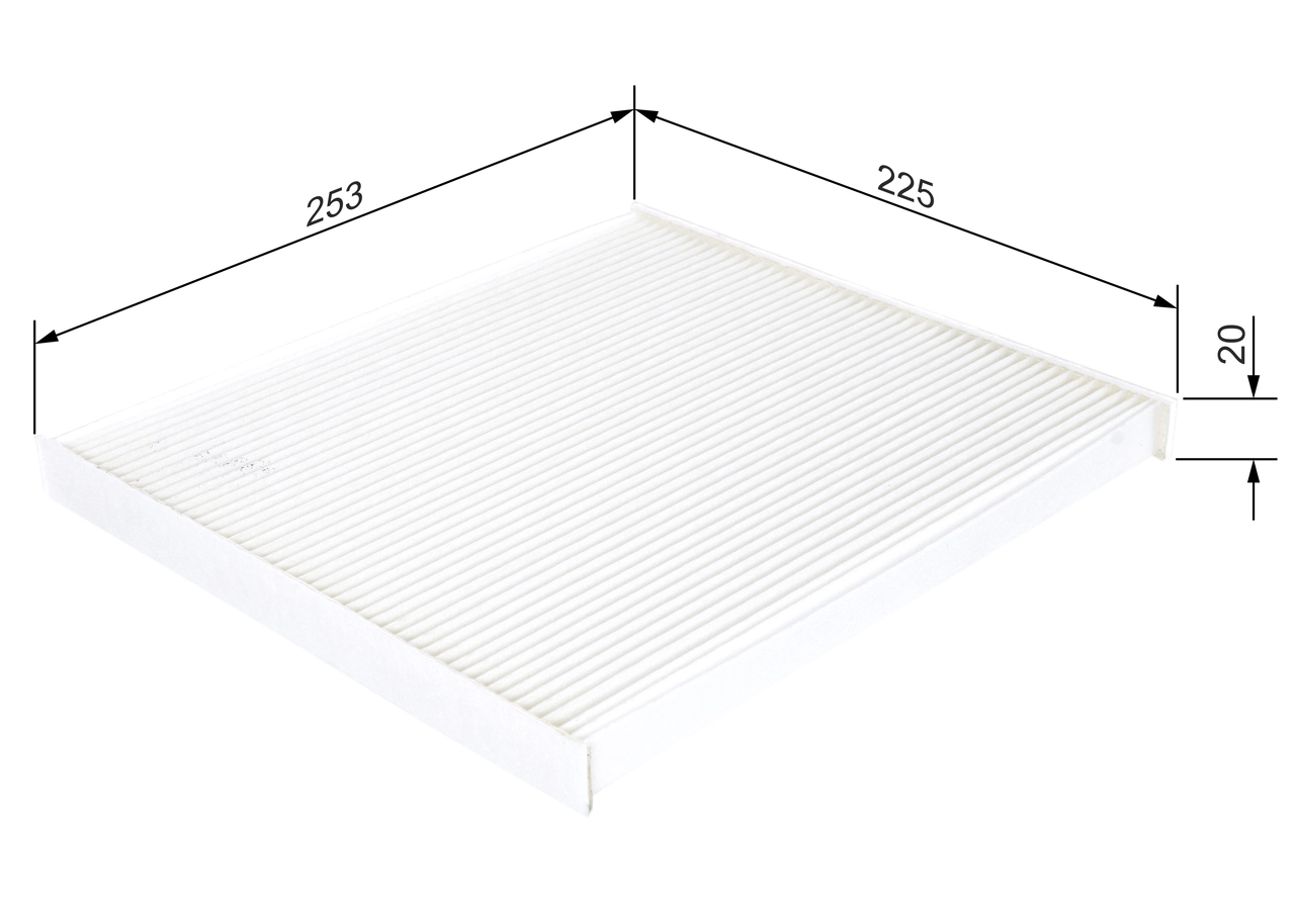 Filtre, air de l'habitacle BOSCH 1 987 432 269