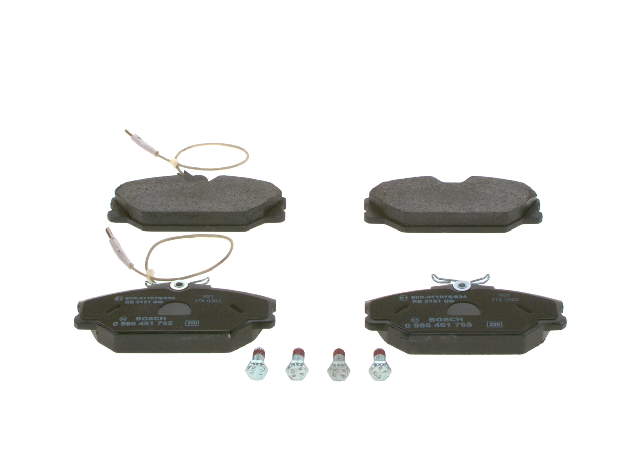 Kit de plaquettes de frein, frein a disque
