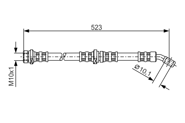 Flexible de frein BOSCH 1 987 481 100