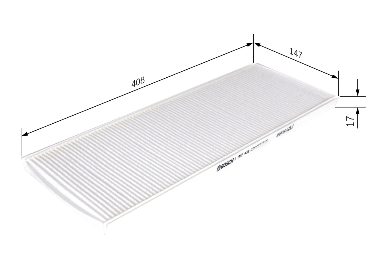 Filtre, air de l'habitacle BOSCH 1 987 432 010