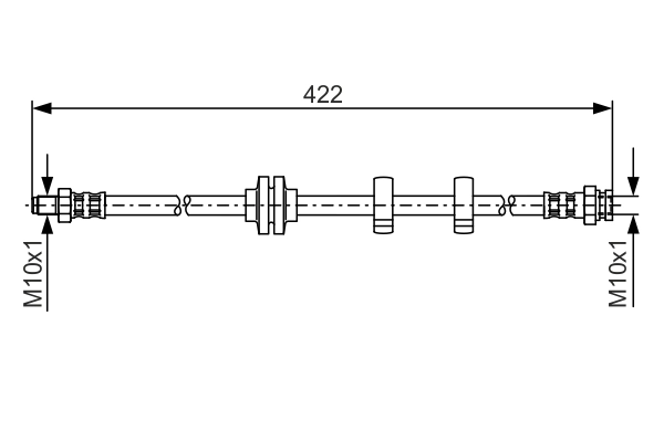Flexible de frein BOSCH 1 987 476 346