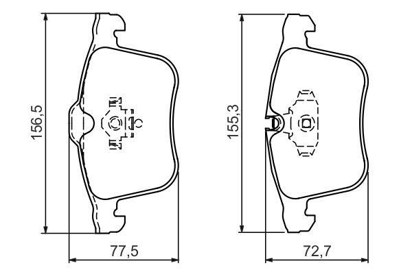 BOSCH 0 986 494 280 — Гальмівні колодки, дискові