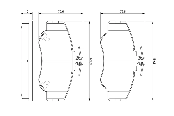 Kit de plaquettes de frein, frein à disque BOSCH 0 986 424 368