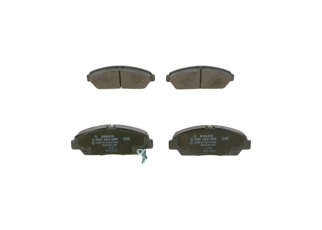 Комплект гальмівних колодок BOSCH (0986424289)