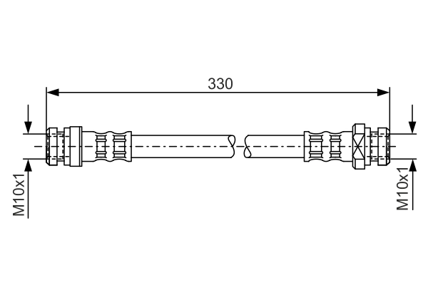 Flexible de frein BOSCH 1 987 476 190
