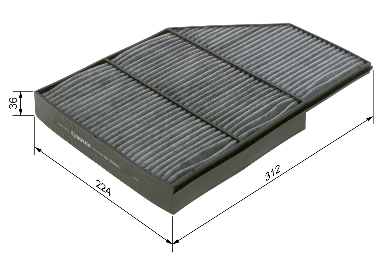 Filtre, air de l'habitacle BOSCH 1 987 435 603