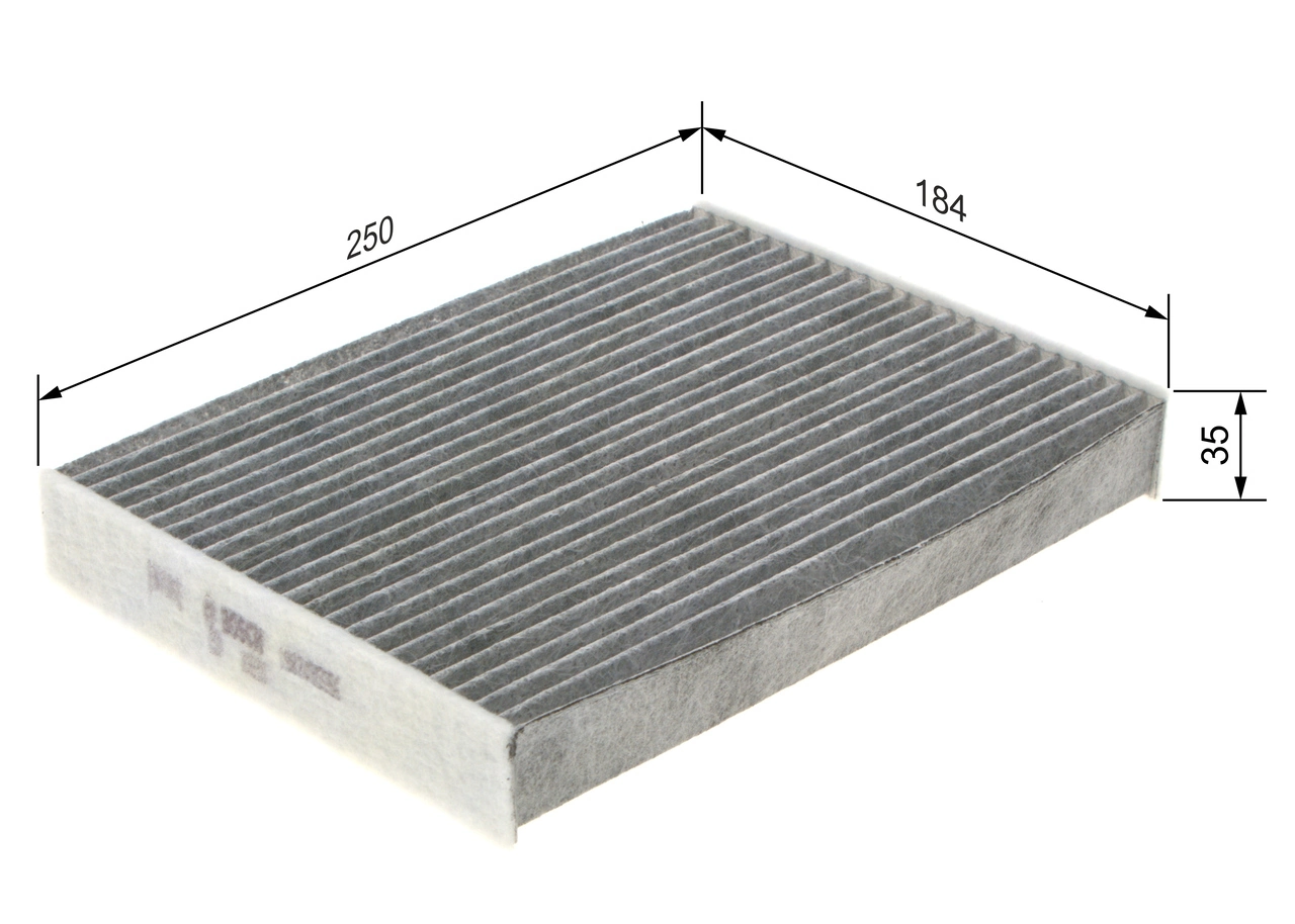 Filtre, air de l'habitacle BOSCH 1 987 435 556