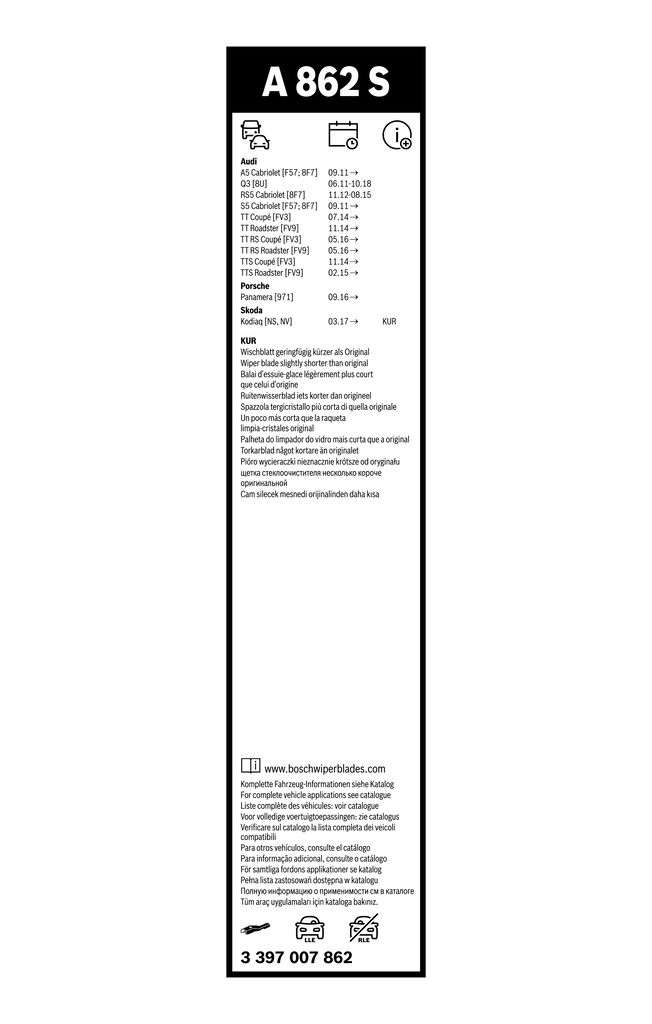 BOSCH 3 397 007 862