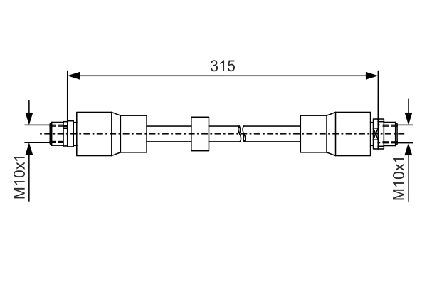 Flexible de frein BOSCH 1 987 481 987