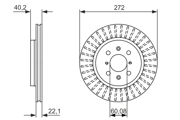 Disque de frein BOSCH 0 986 479 789