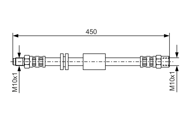 Flexible de frein BOSCH 1 987 476 443