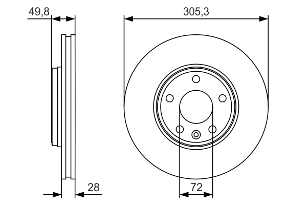 Disque de frein BOSCH 0 986 479 R93